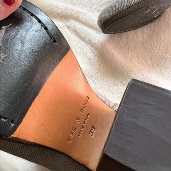 Rag & Bone Newbury Canvas Heeled Ankle Boots - Picture 7 of 7